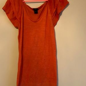 Ann Taylor orange top only worn once size medium